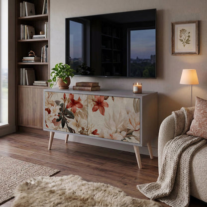 PETAL HARMONY Móvel de TV Compacto de 2 Portas