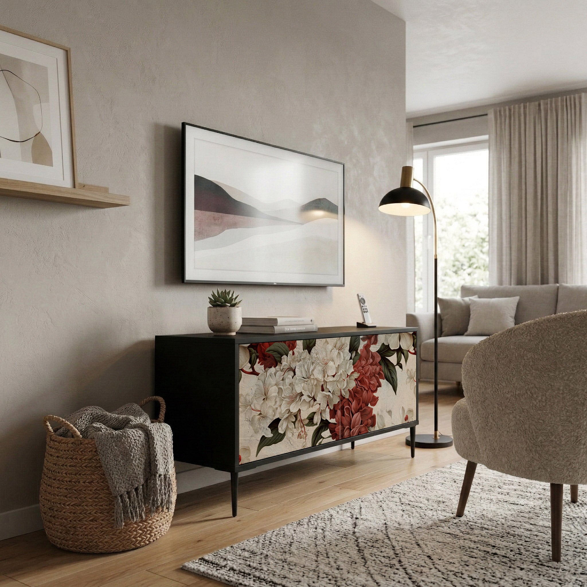 EPHEMERAL DAYS Compact 2-Door TV Cabinet