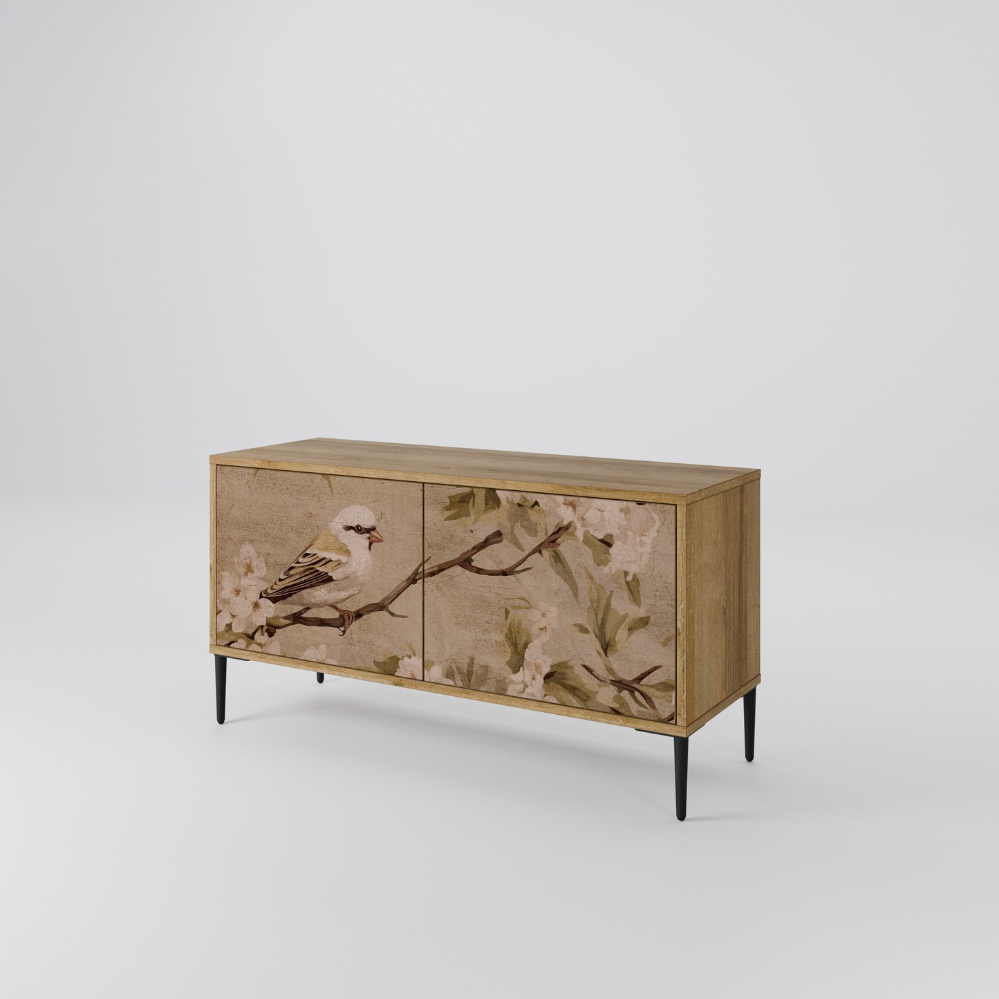 PETAL DISTINGUISH Compact 2-Door TV Cabinet