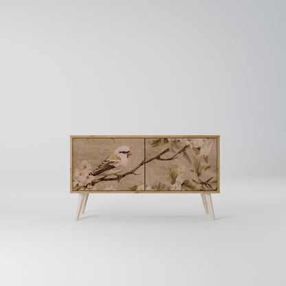 PETAL DISTINGUISH Compact 2-Door TV Cabinet