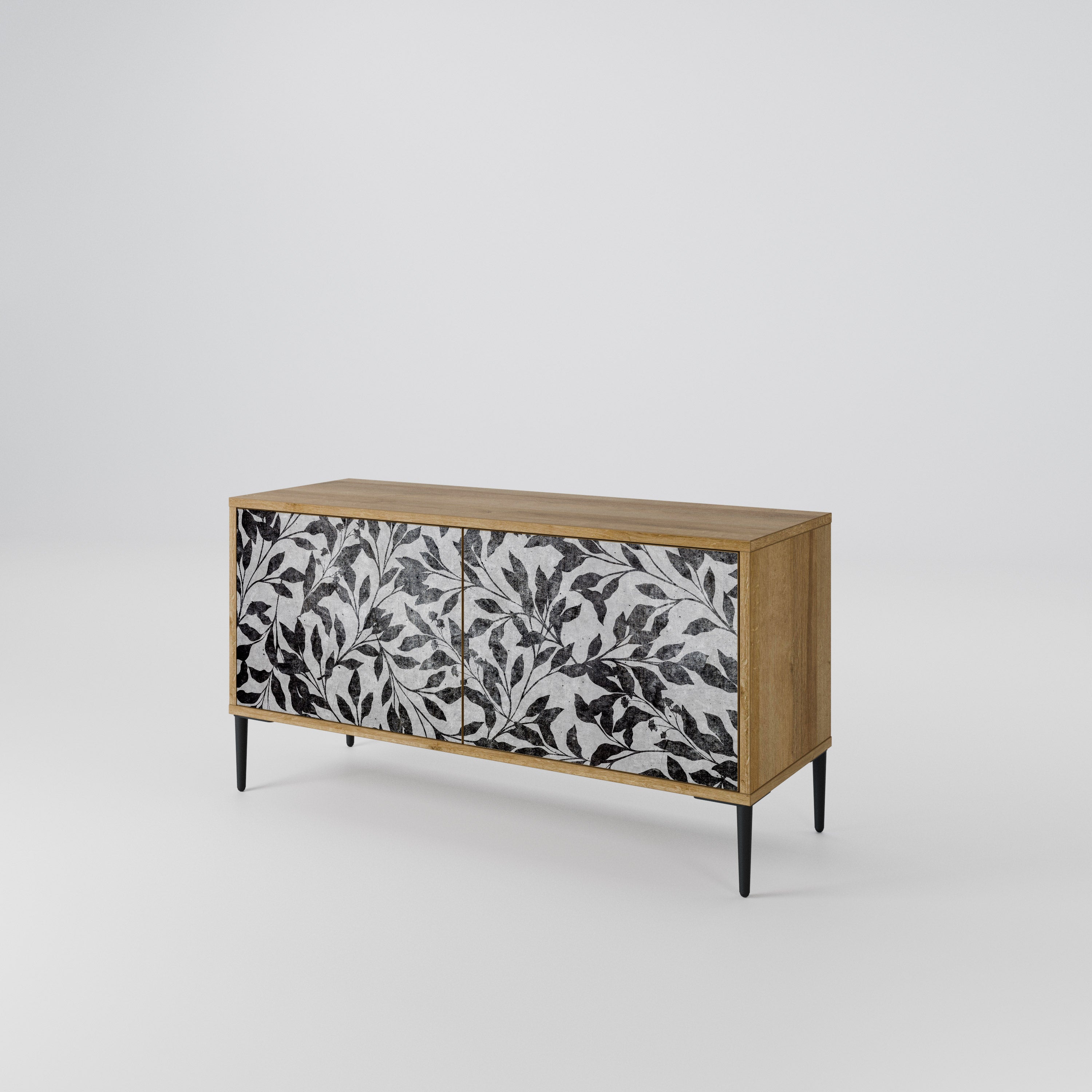 CHARCOAL SPROUT Compact 2-Door TV Cabinet