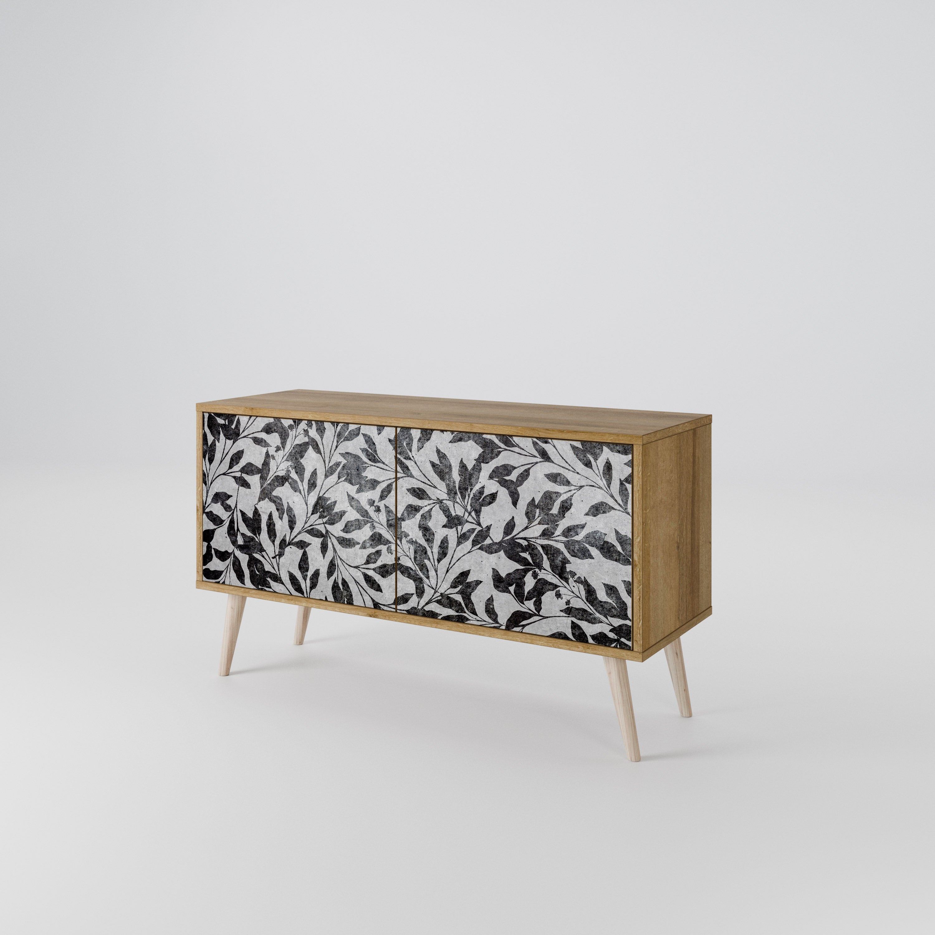 CHARCOAL SPROUT Compact 2-Door TV Cabinet