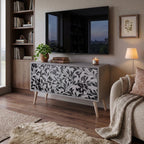 CHARCOAL SPROUT Compact 2-Door TV Cabinet