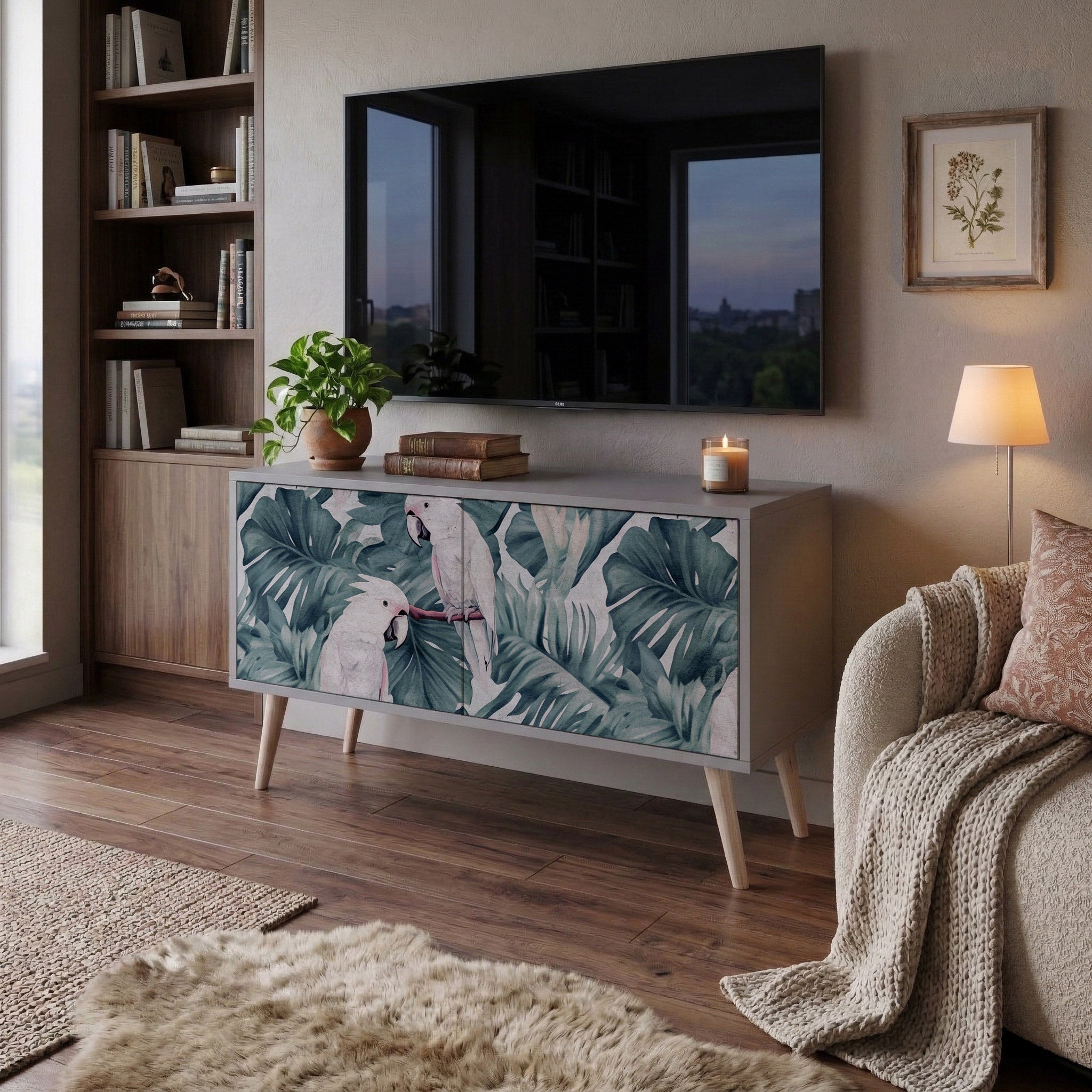 POPINJAY LOOK Compact 2-Door TV Cabinet