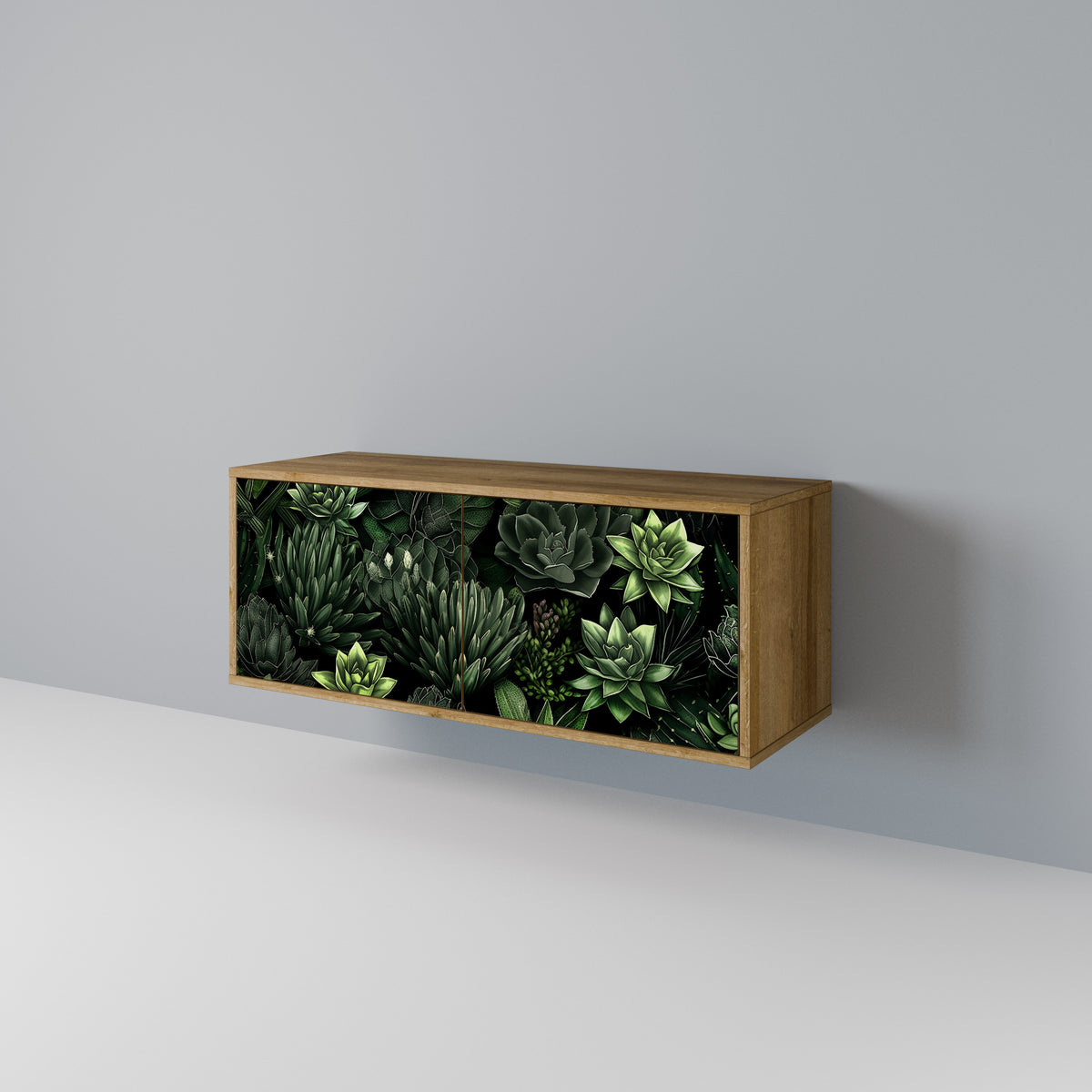 SUCCULENT JUNGLE Móvel de TV Compacto de 2 Portas