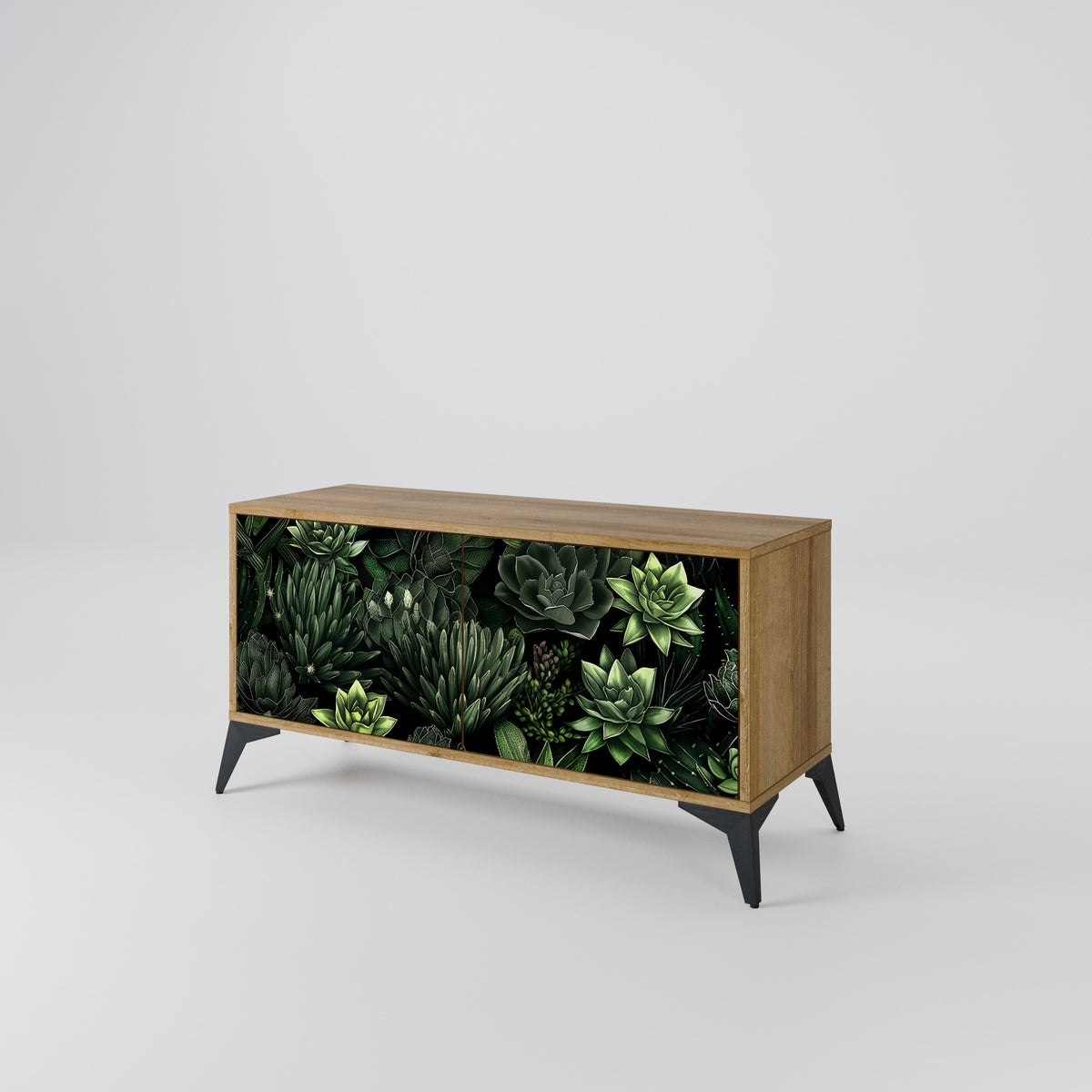 SUCCULENT JUNGLE Móvel de TV Compacto de 2 Portas