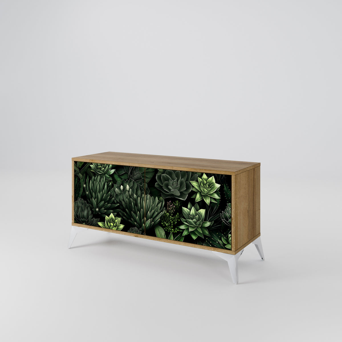 SUCCULENT JUNGLE Móvel de TV Compacto de 2 Portas