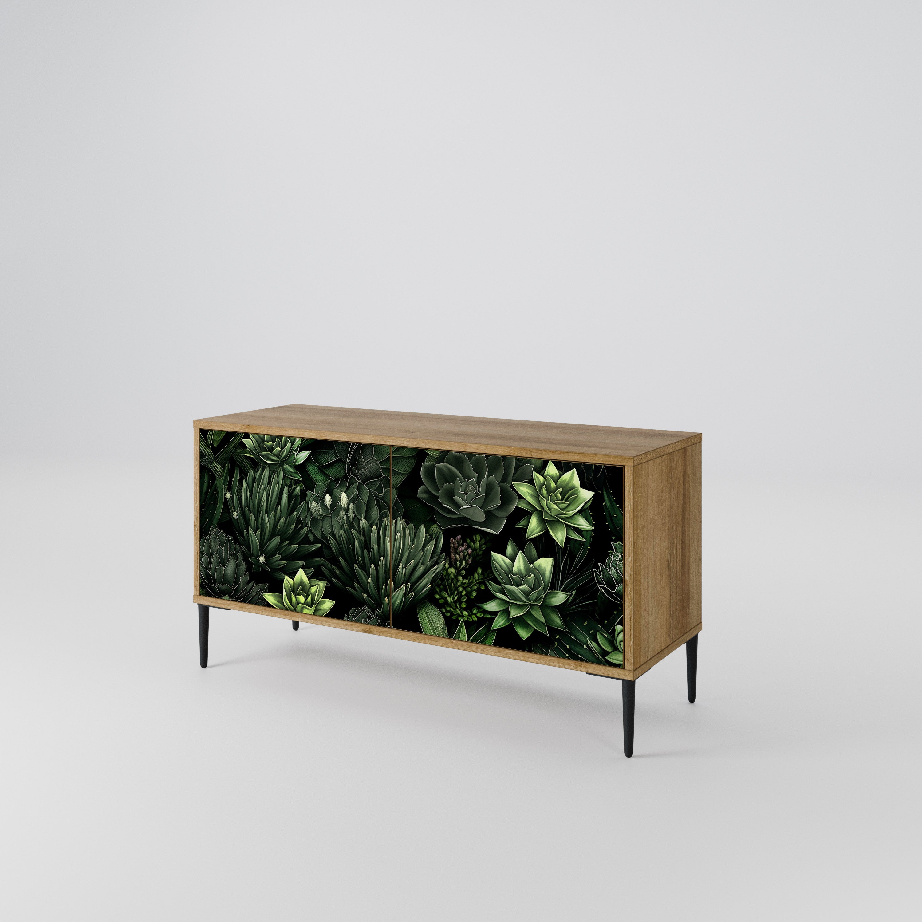 SUCCULENT JUNGLE Compact 2-Door TV Cabinet