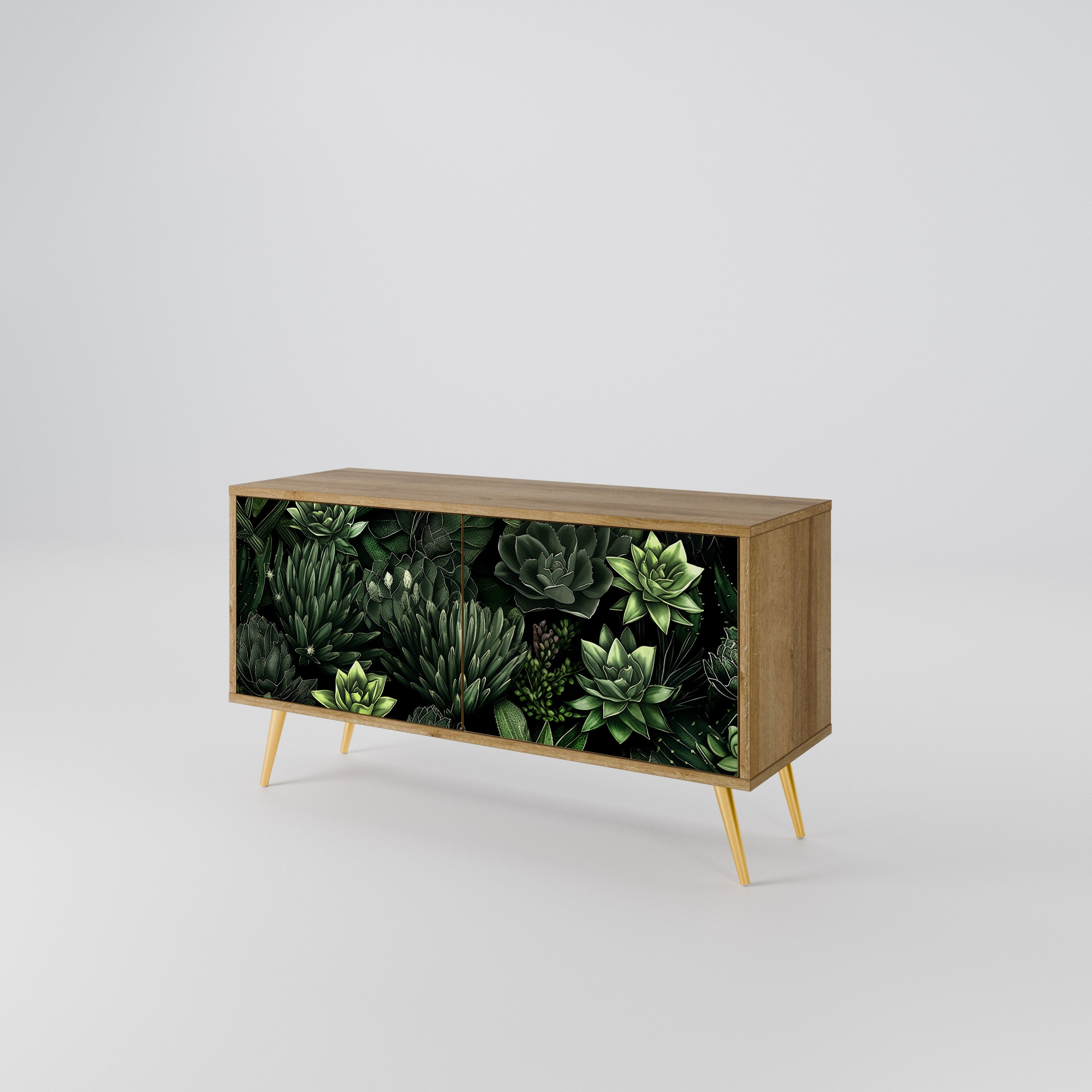 SUCCULENT JUNGLE Compact 2-Door TV Cabinet
