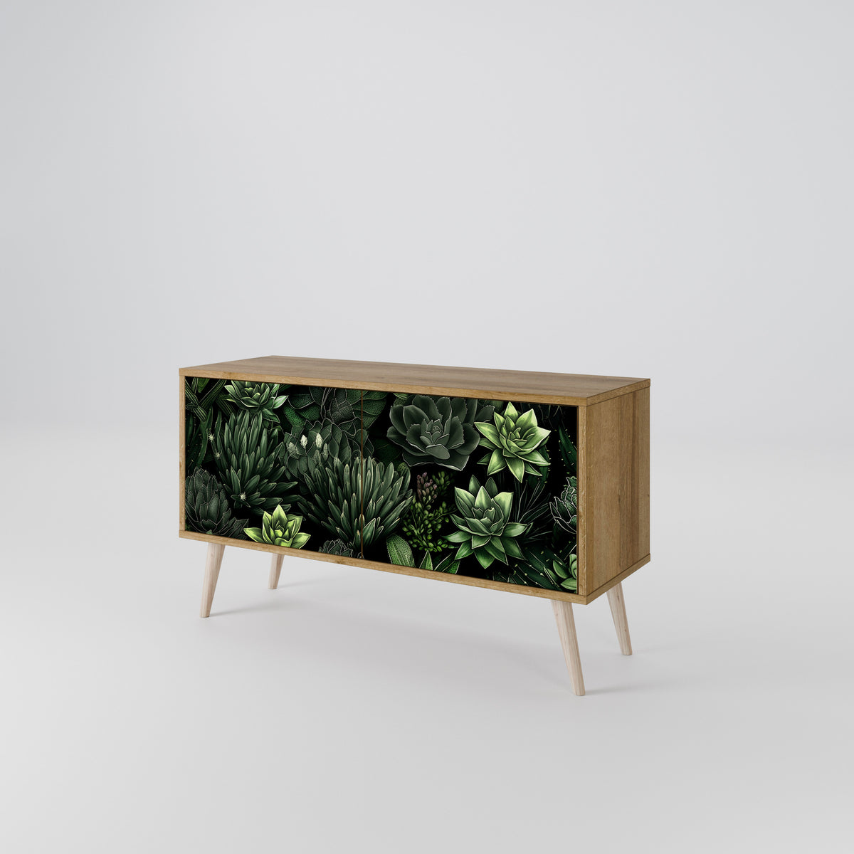 SUCCULENT JUNGLE Móvel de TV Compacto de 2 Portas