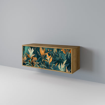 FLORAL SERENITY Móvel de TV Compacto de 2 Portas