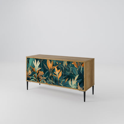 FLORAL SERENITY Móvel de TV Compacto de 2 Portas