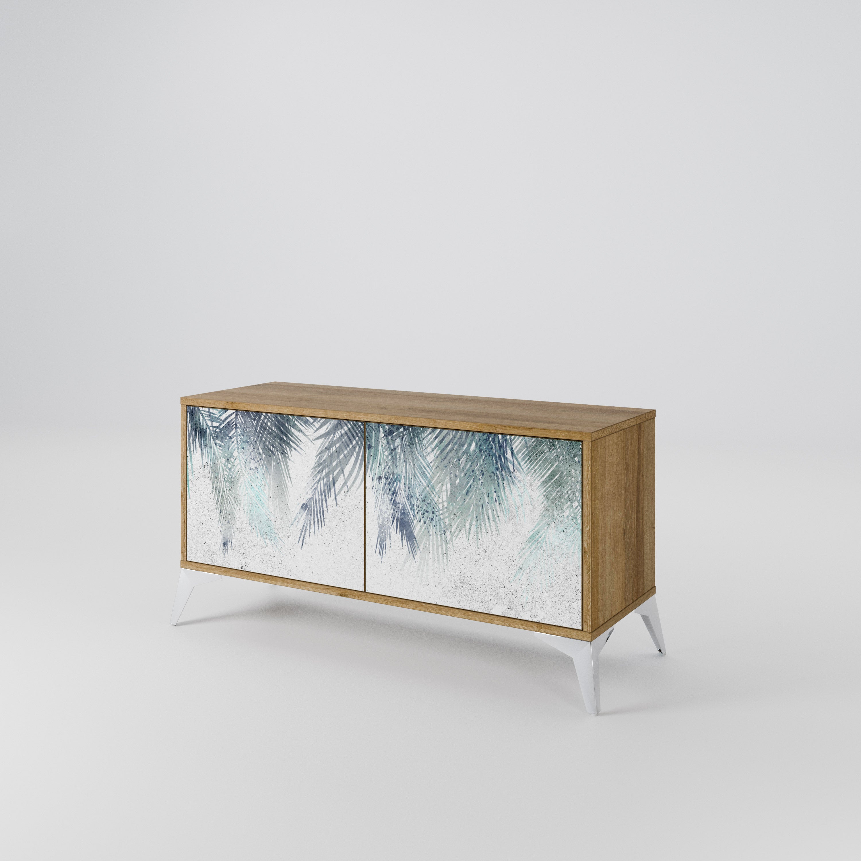 PALM VEIL Compact 2-Door TV Cabinet