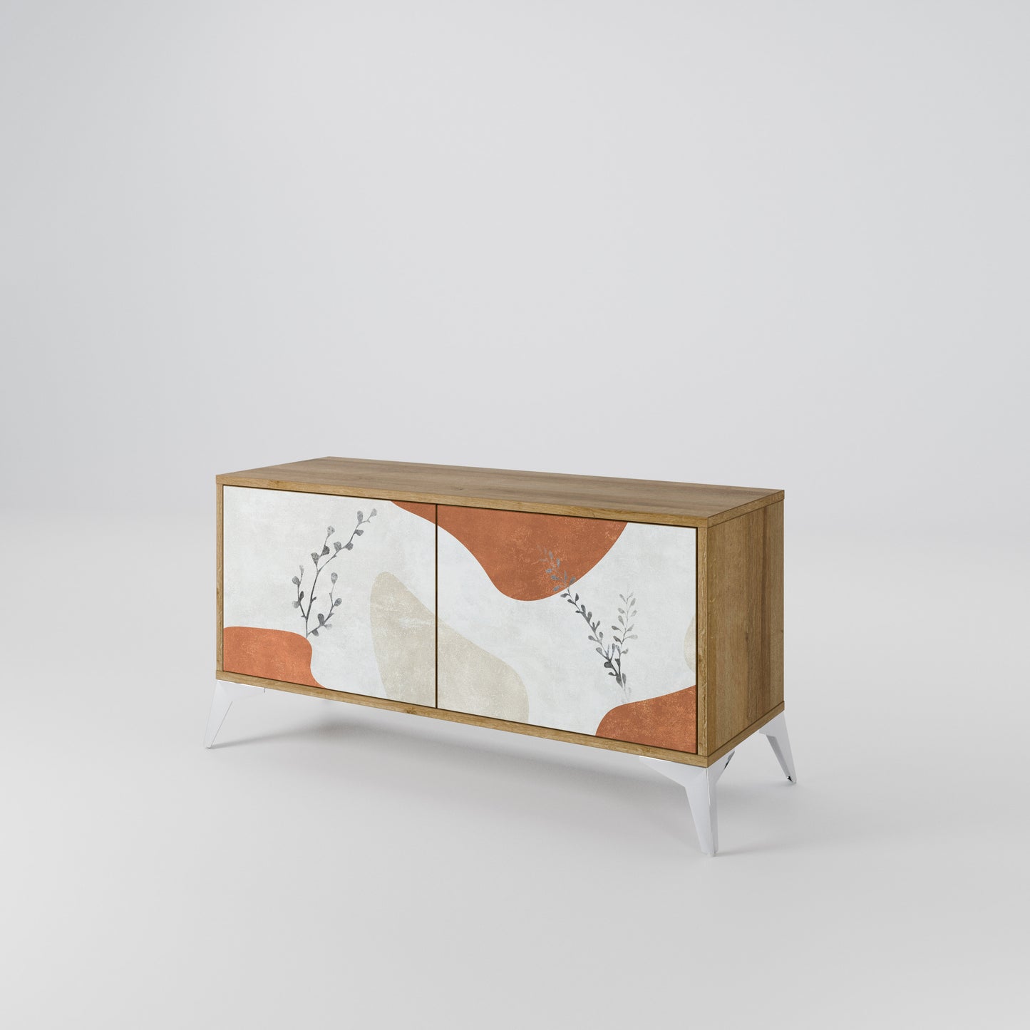 TRANQUIL TWIG Móvel de TV Compacto de 2 Portas
