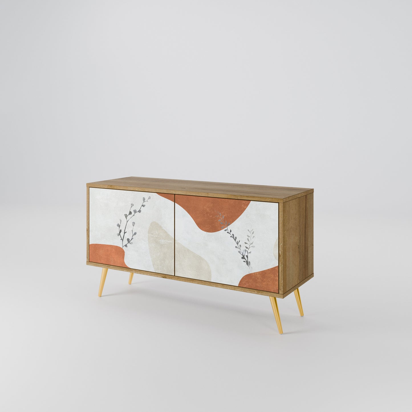 TRANQUIL TWIG Móvel de TV Compacto de 2 Portas