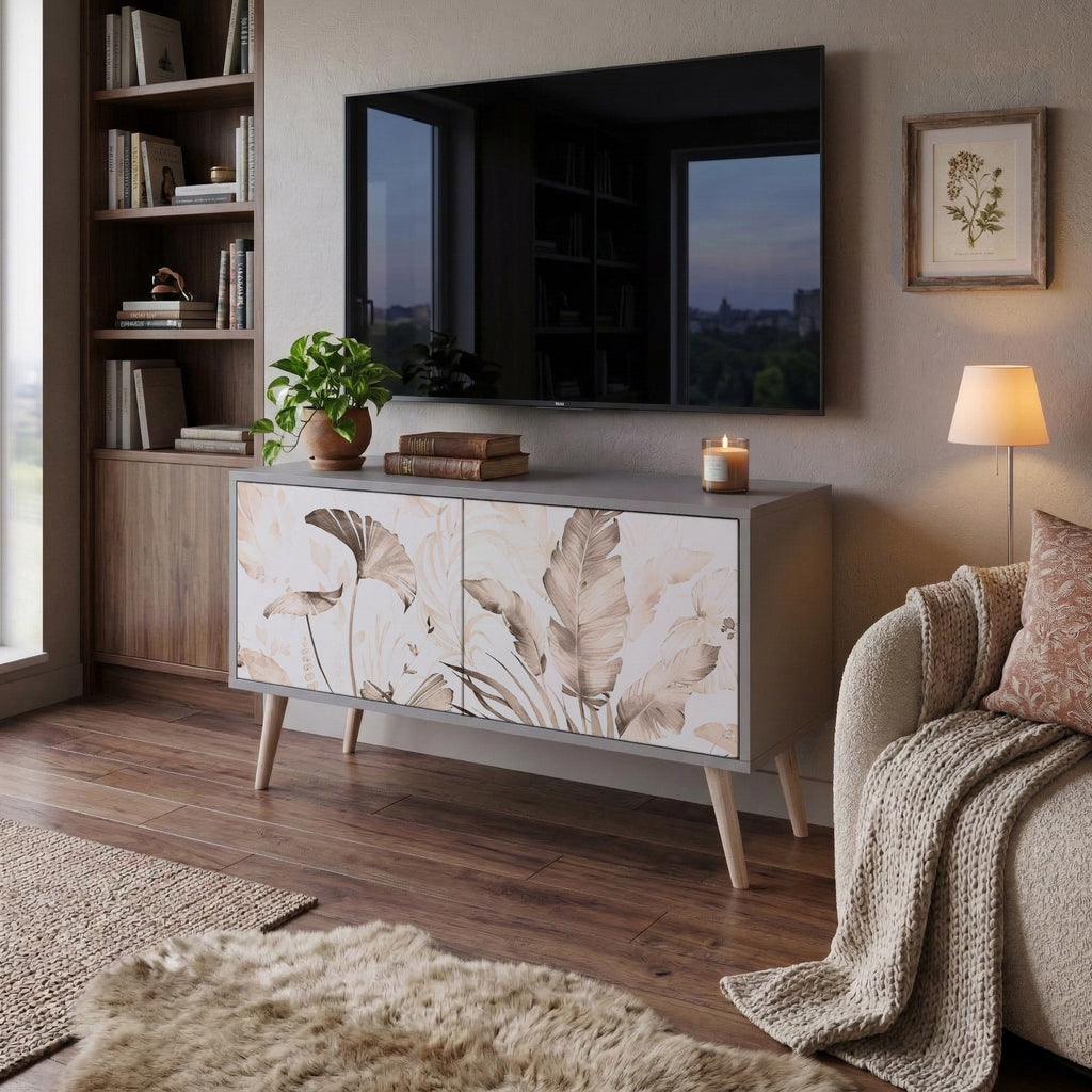 WILD TENDERNESS Compact 2-Door TV Cabinet