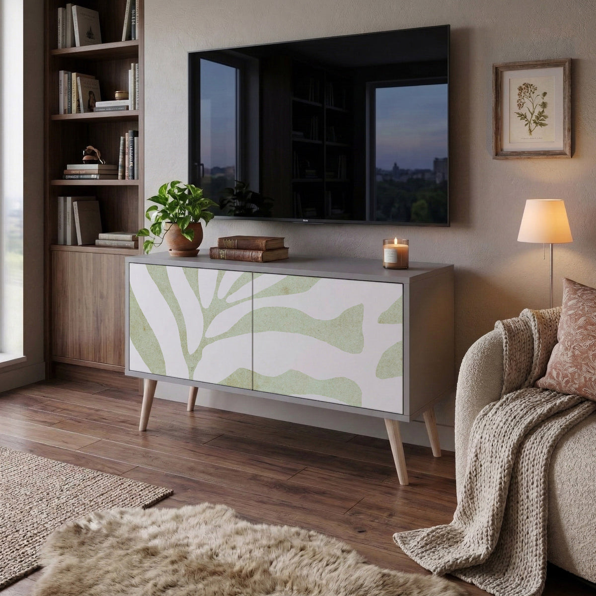 BOTANICAL SPARK Móvel de TV Compacto de 2 Portas