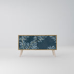BLUE LEAVES Compact 2-Door TV Cabinet