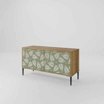 LEAVES ON GREEN Compact 2-Door TV Cabinet