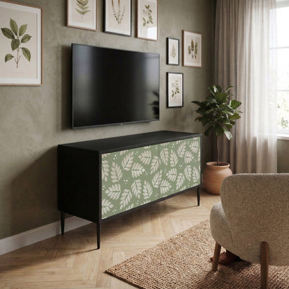 LEAVES ON GREEN Compact 2-Door TV Cabinet