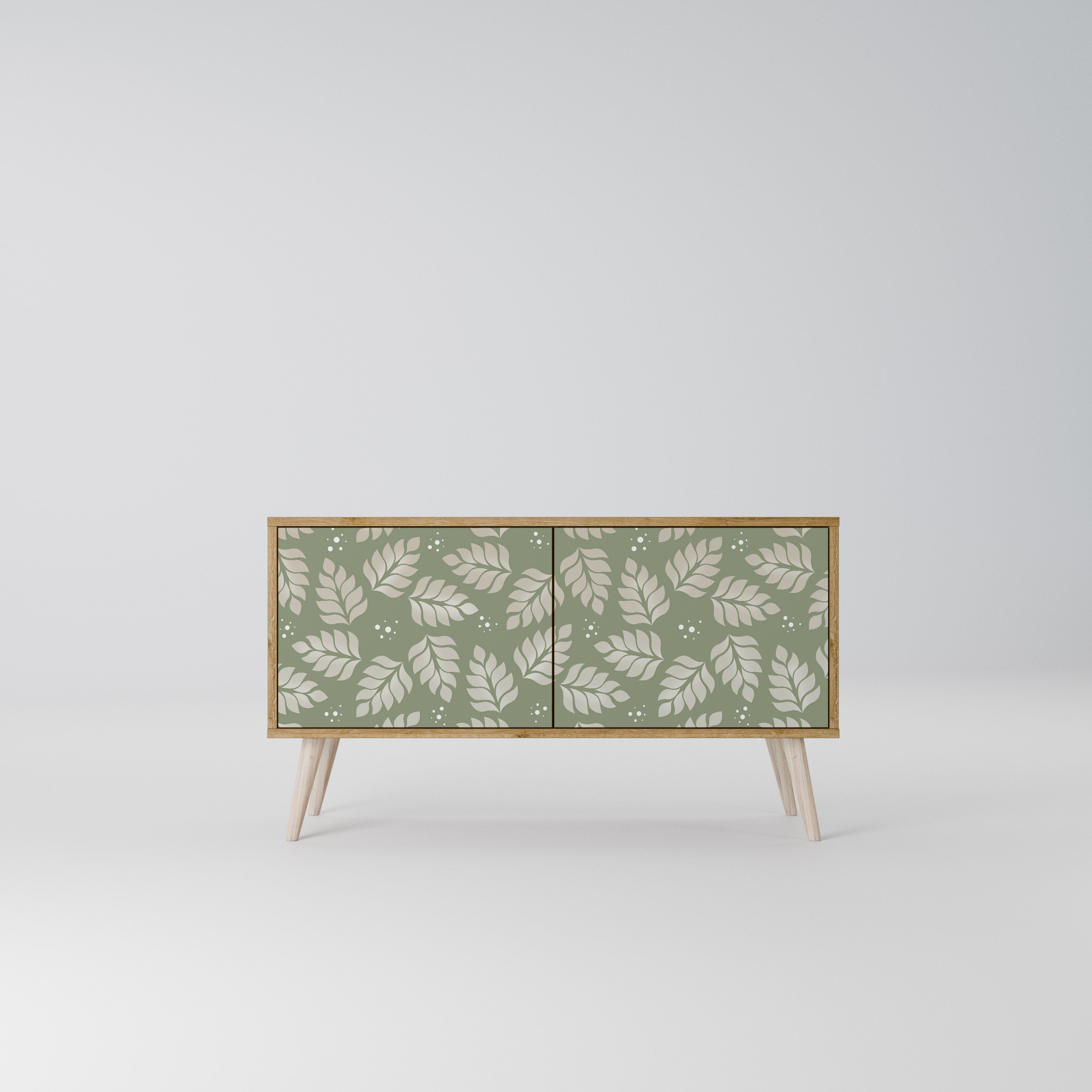 LEAVES ON GREEN Móvel de TV Compacto de 2 Portas