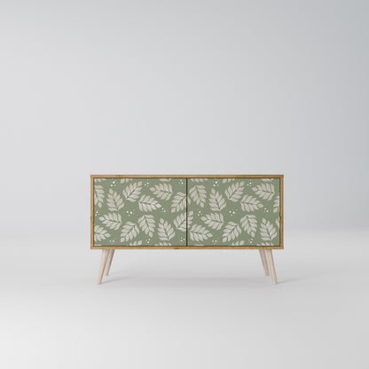 LEAVES ON GREEN Compact 2-Door TV Cabinet