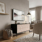 LEAVES ON BEIGE Compact 2-Door TV Cabinet