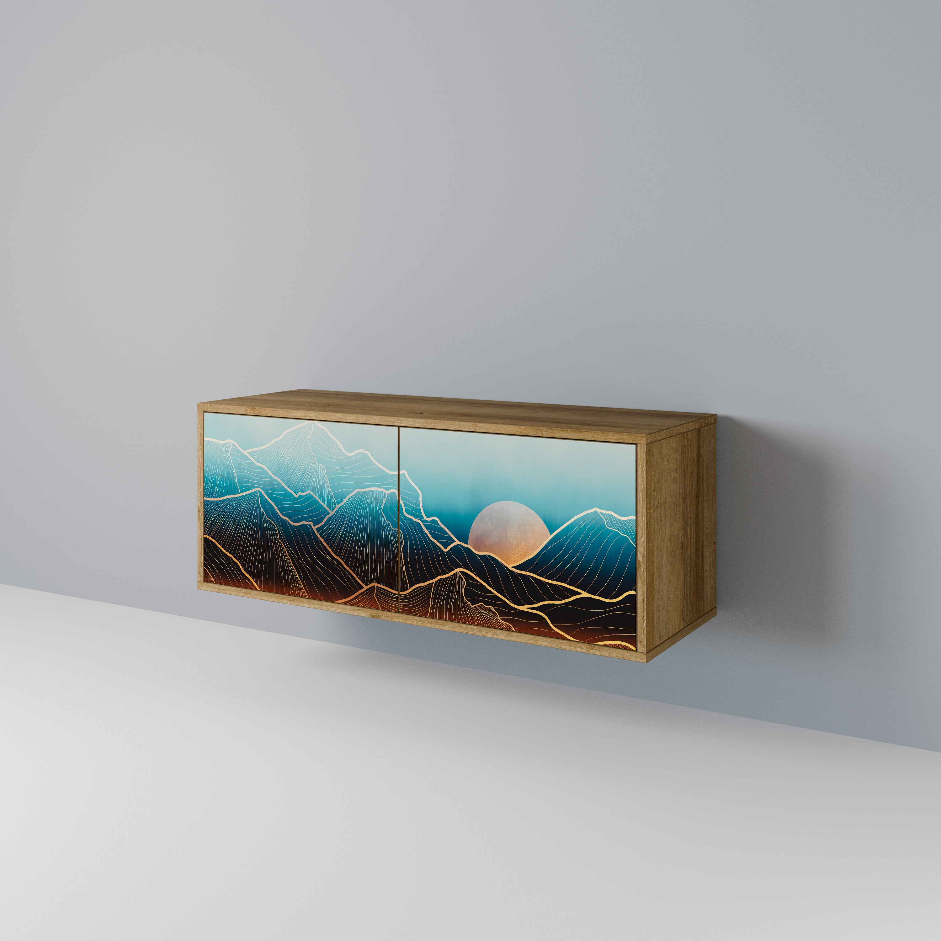 LUNAR SECRETS Móvel de TV Compacto de 2 Portas