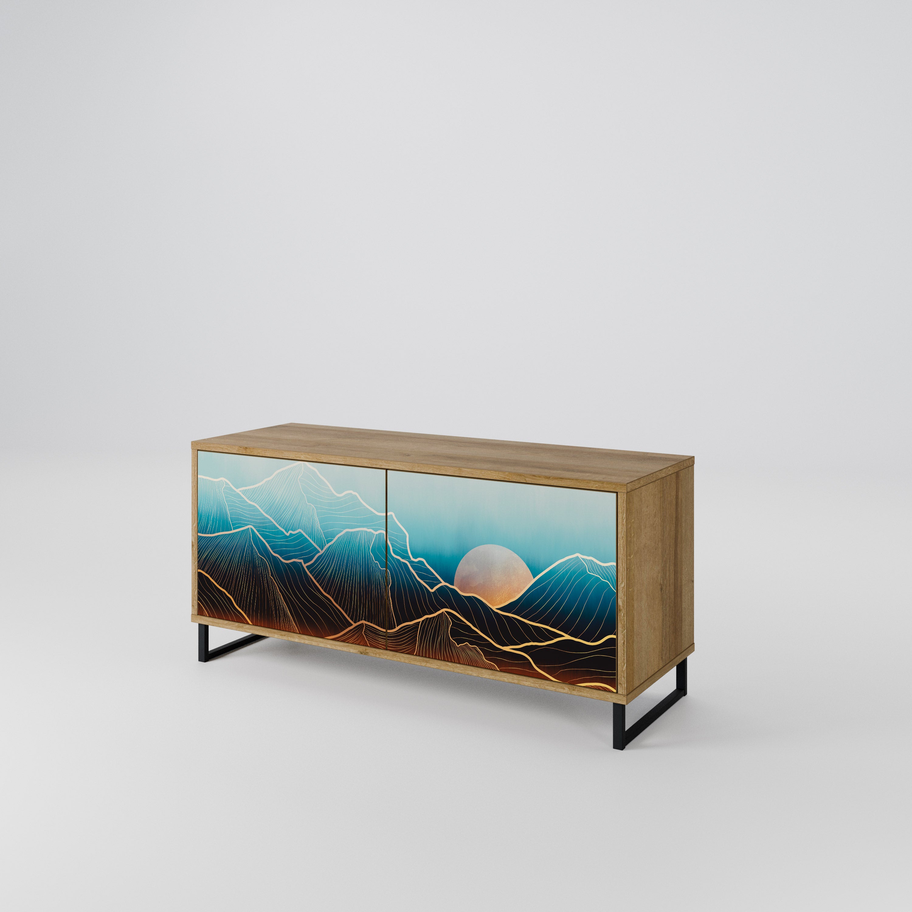 LUNAR SECRETS Móvel de TV Compacto de 2 Portas