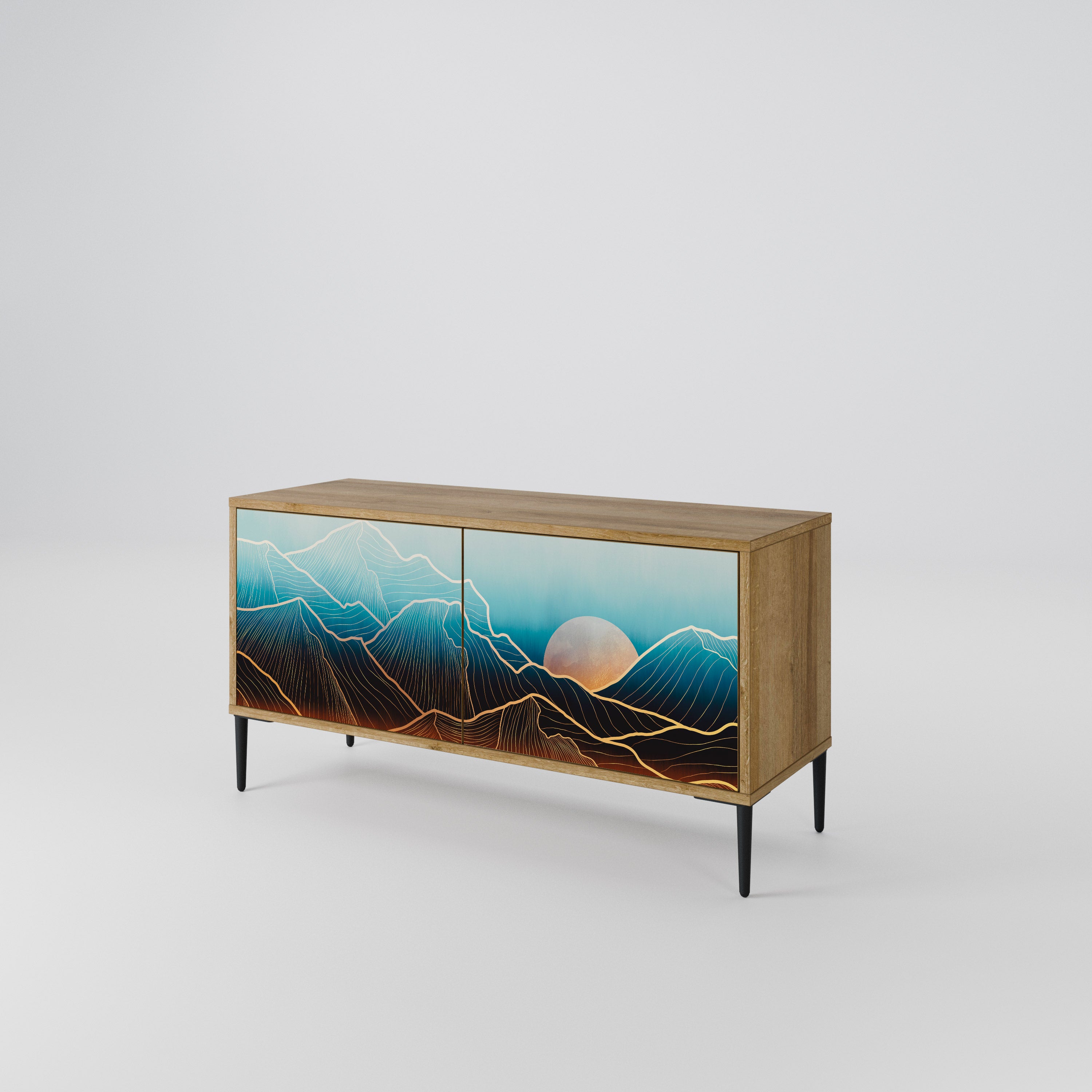 LUNAR SECRETS Móvel de TV Compacto de 2 Portas