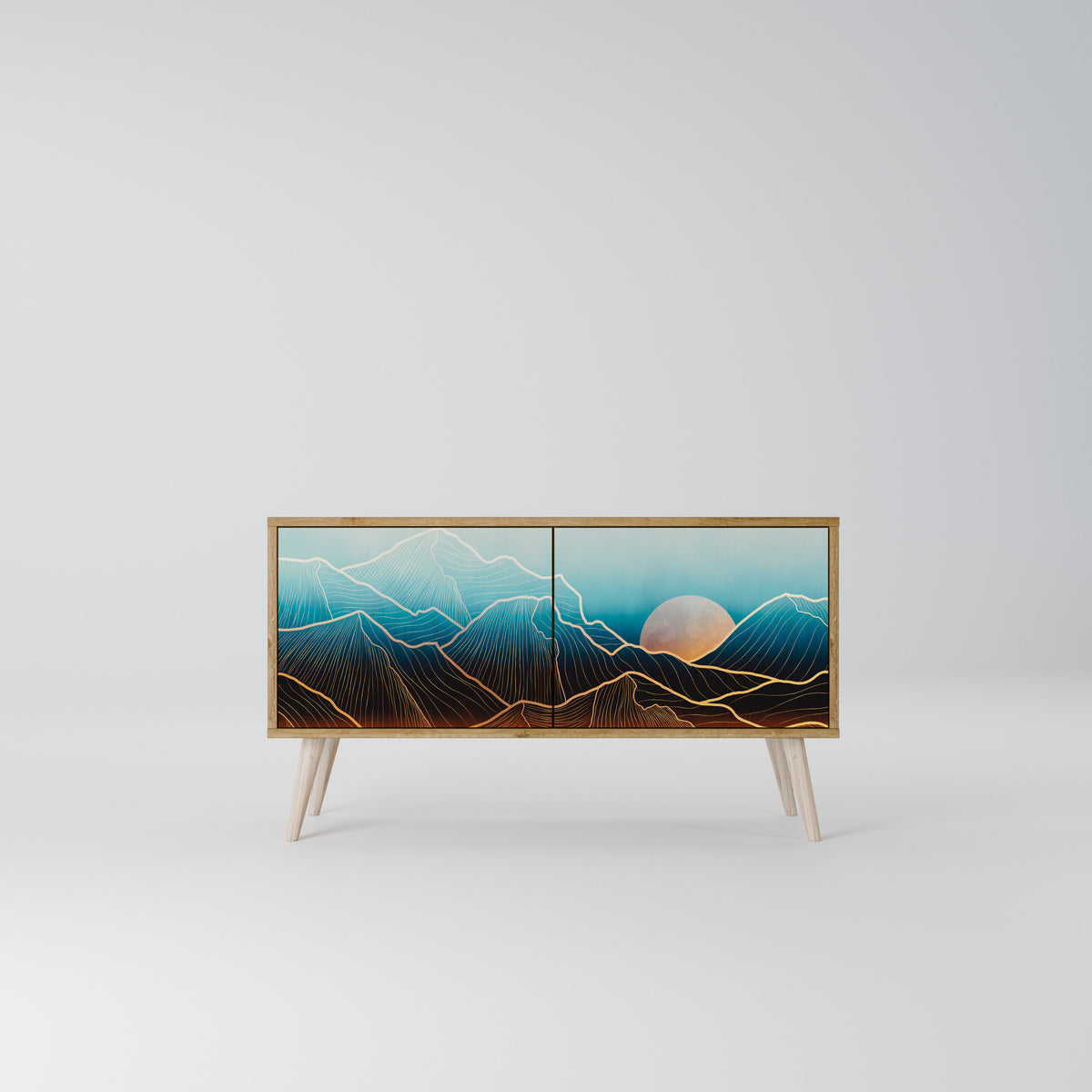 LUNAR SECRETS Compact 2-Door TV Cabinet