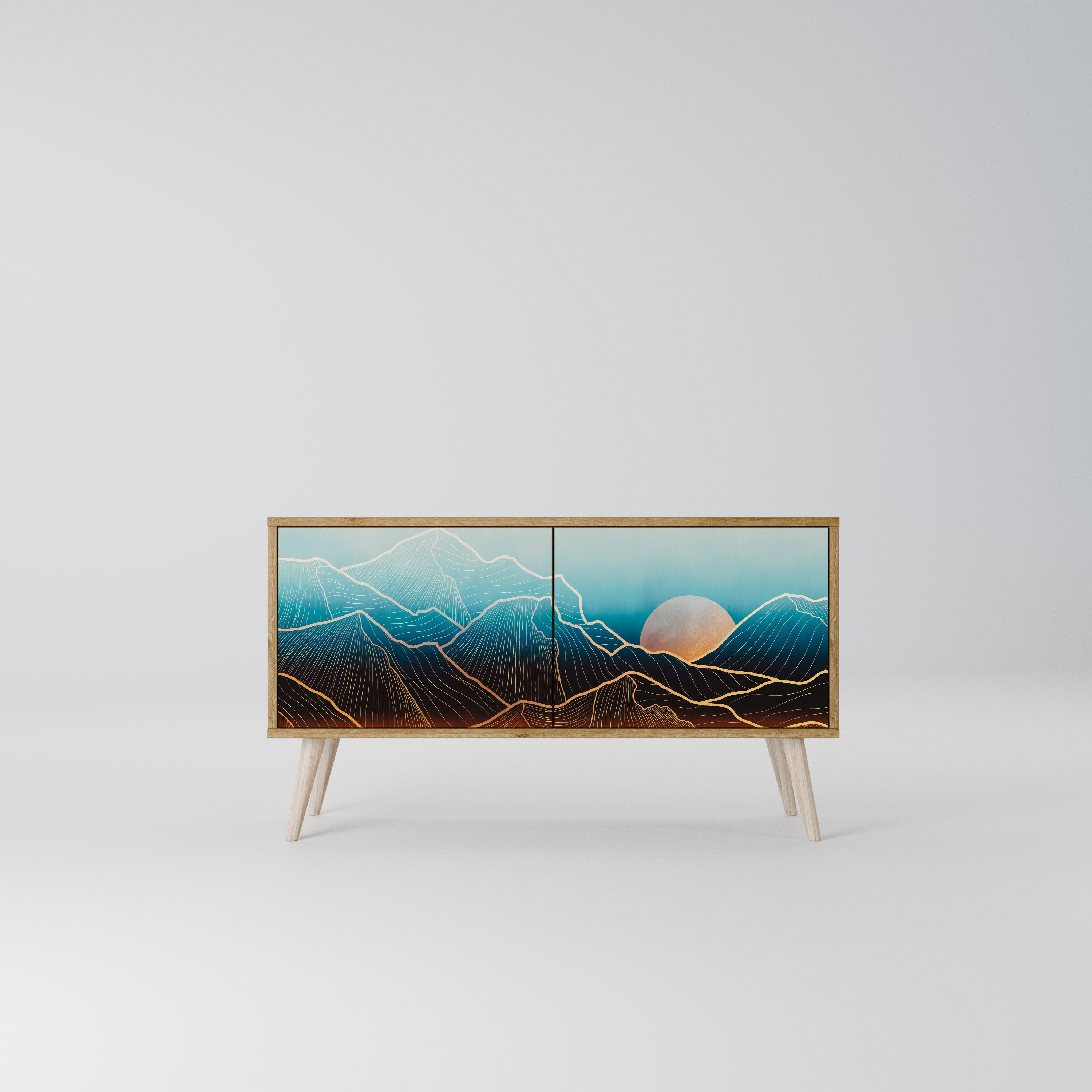 LUNAR SECRETS Móvel de TV Compacto de 2 Portas