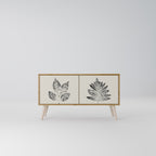 LEAFY STAMPS Compact 2-Door TV Cabinet