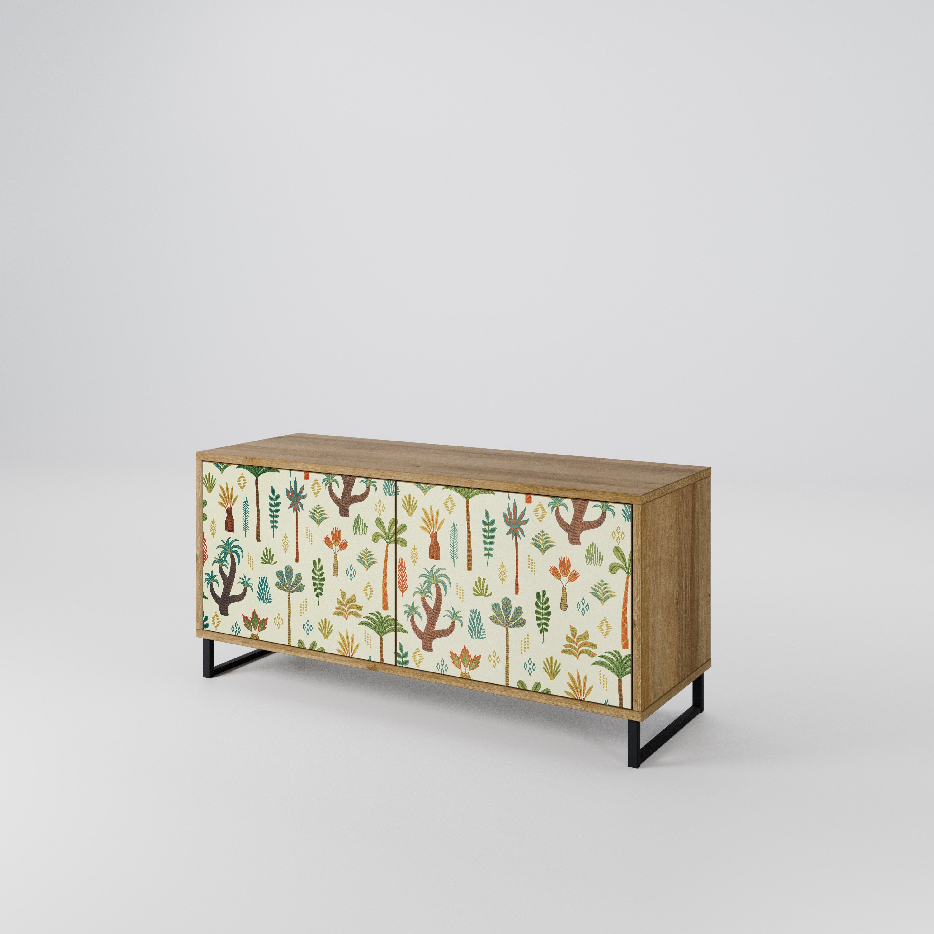 PALM SPRING Móvel de TV Compacto de 2 Portas