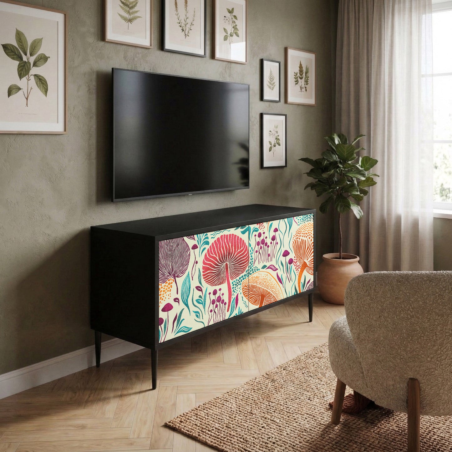FUNGUS FANTASY Móvel de TV Compacto de 2 Portas