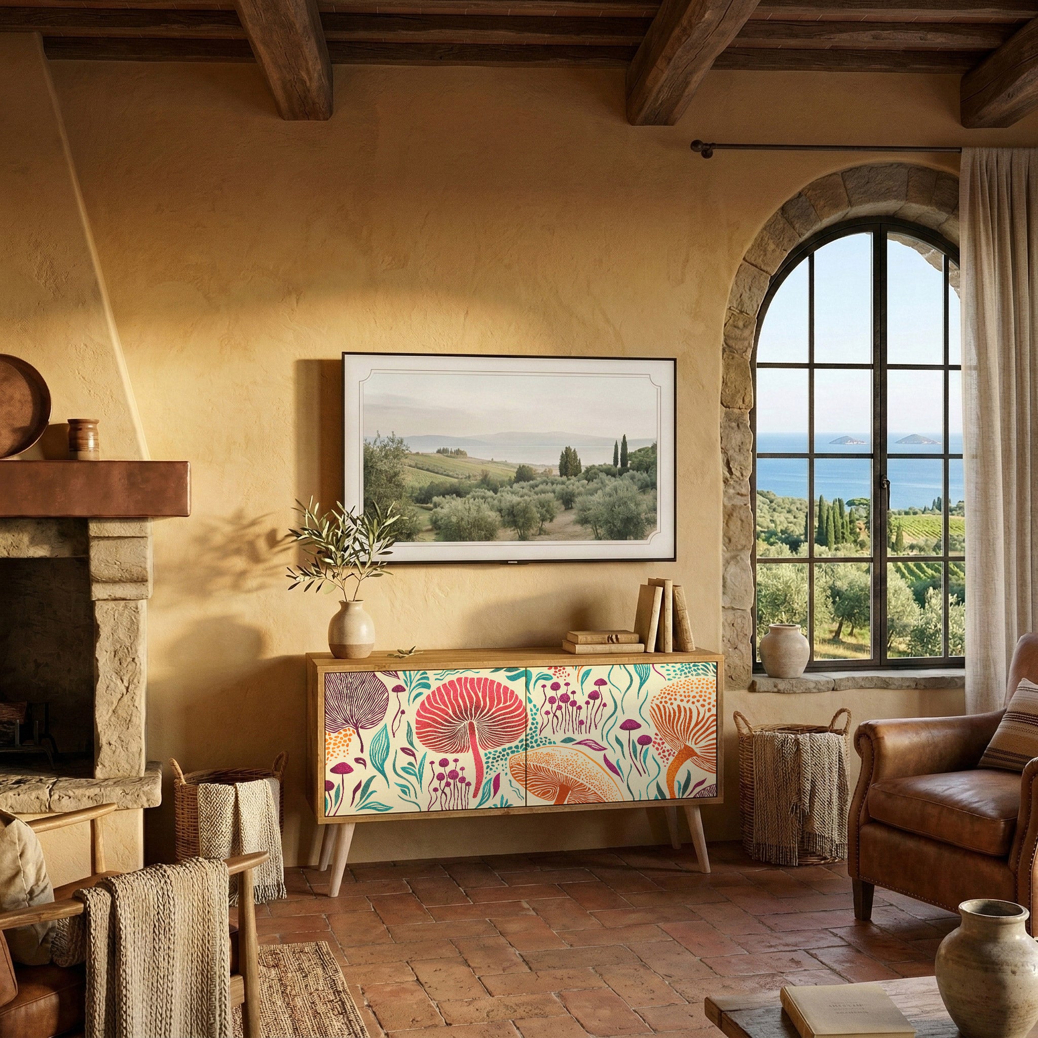 FUNGUS FANTASY Móvel de TV Compacto de 2 Portas