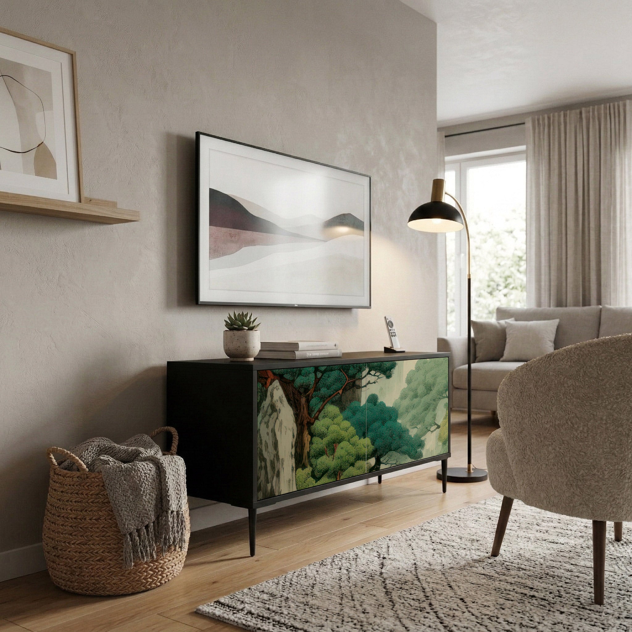 VERDURE ABYSS Móvel de TV Compacto de 2 Portas