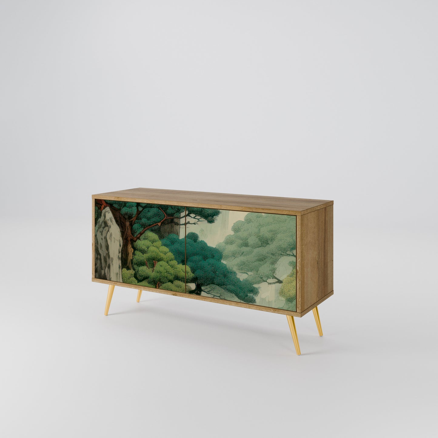 VERDURE ABYSS Móvel de TV Compacto de 2 Portas