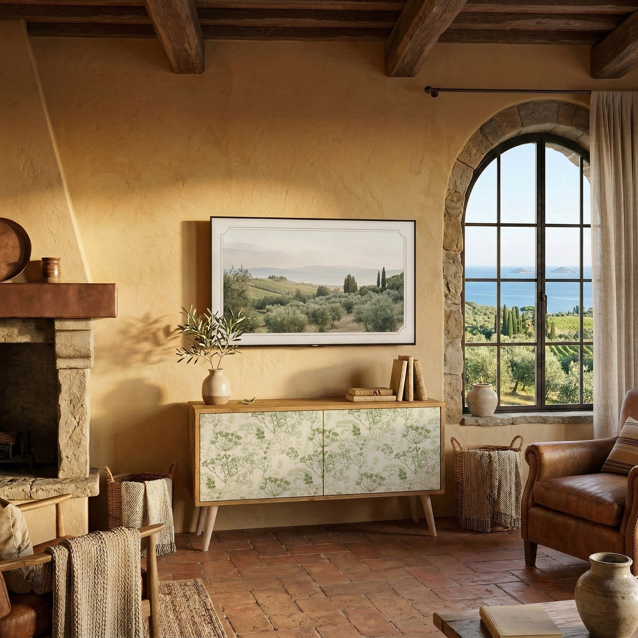 FENNEL BALDACHIN Móvel de TV Compacto de 2 Portas