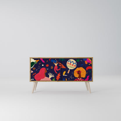 FESTIVE PLEASURES Compact 2-Door TV Cabinet