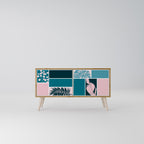 COMBINATION OF SHAPES Móvel de TV Compacto de 2 Portas