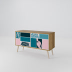 COMBINATION OF SHAPES Móvel de TV Compacto de 2 Portas