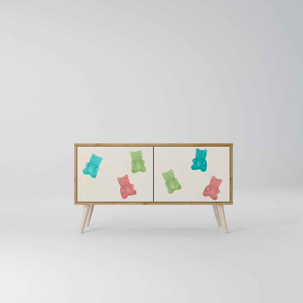 GUMMY BEARS Móvel de TV Compacto de 2 Portas