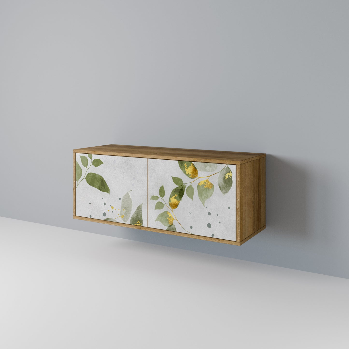 ELEGANT BOTANICS Móvel de TV Compacto de 2 Portas