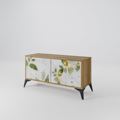 ELEGANT BOTANICS Móvel de TV Compacto de 2 Portas