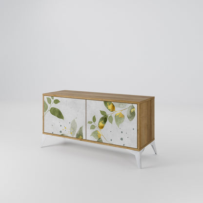 ELEGANT BOTANICS Móvel de TV Compacto de 2 Portas