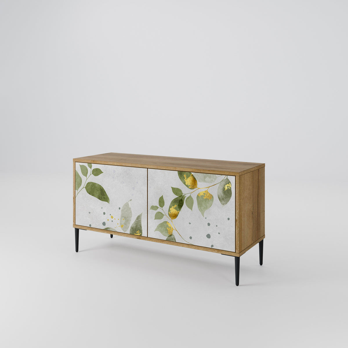 ELEGANT BOTANICS Móvel de TV Compacto de 2 Portas