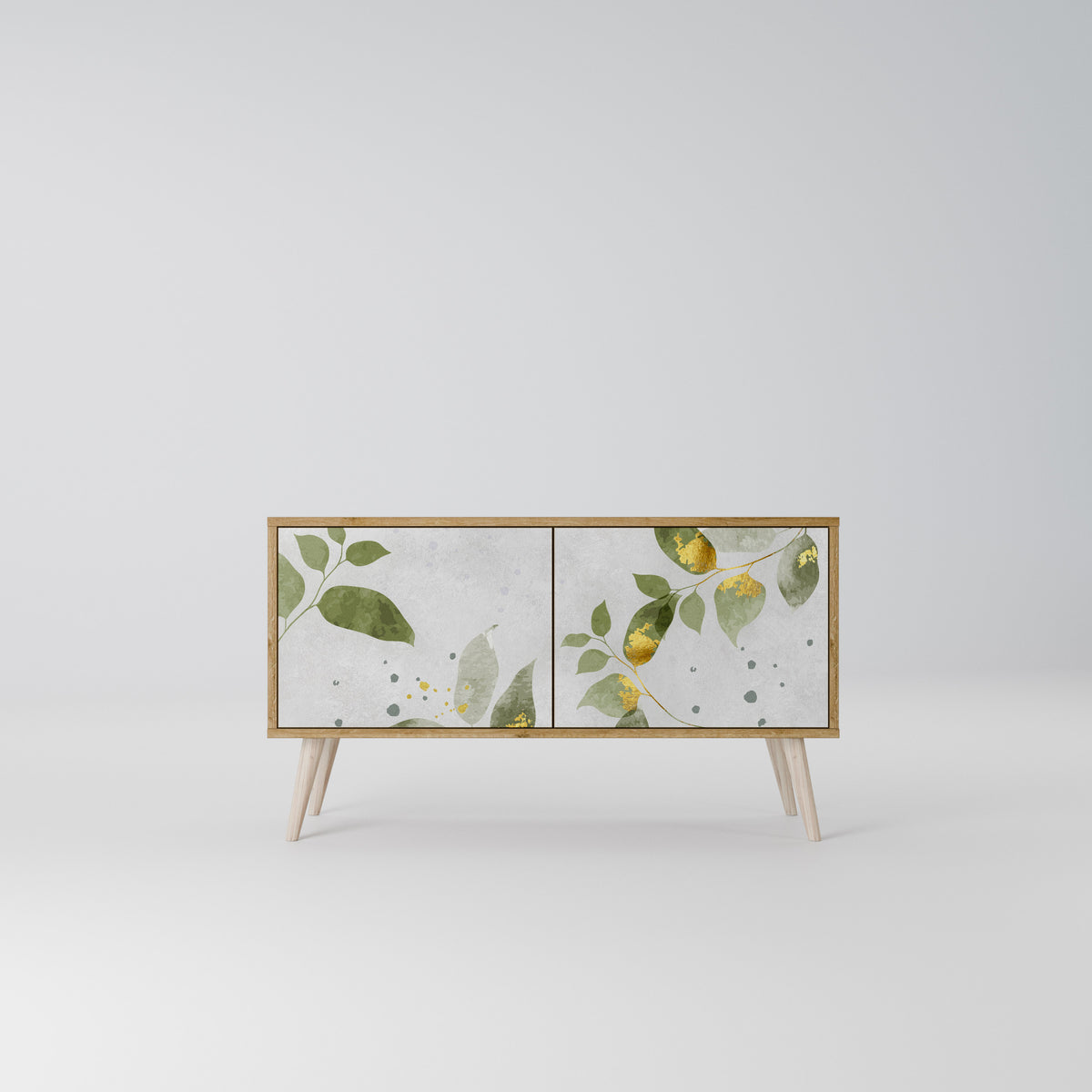 ELEGANT BOTANICS Móvel de TV Compacto de 2 Portas