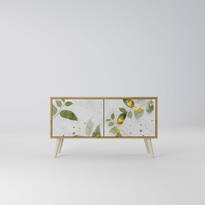 ELEGANT BOTANICS Móvel de TV Compacto de 2 Portas