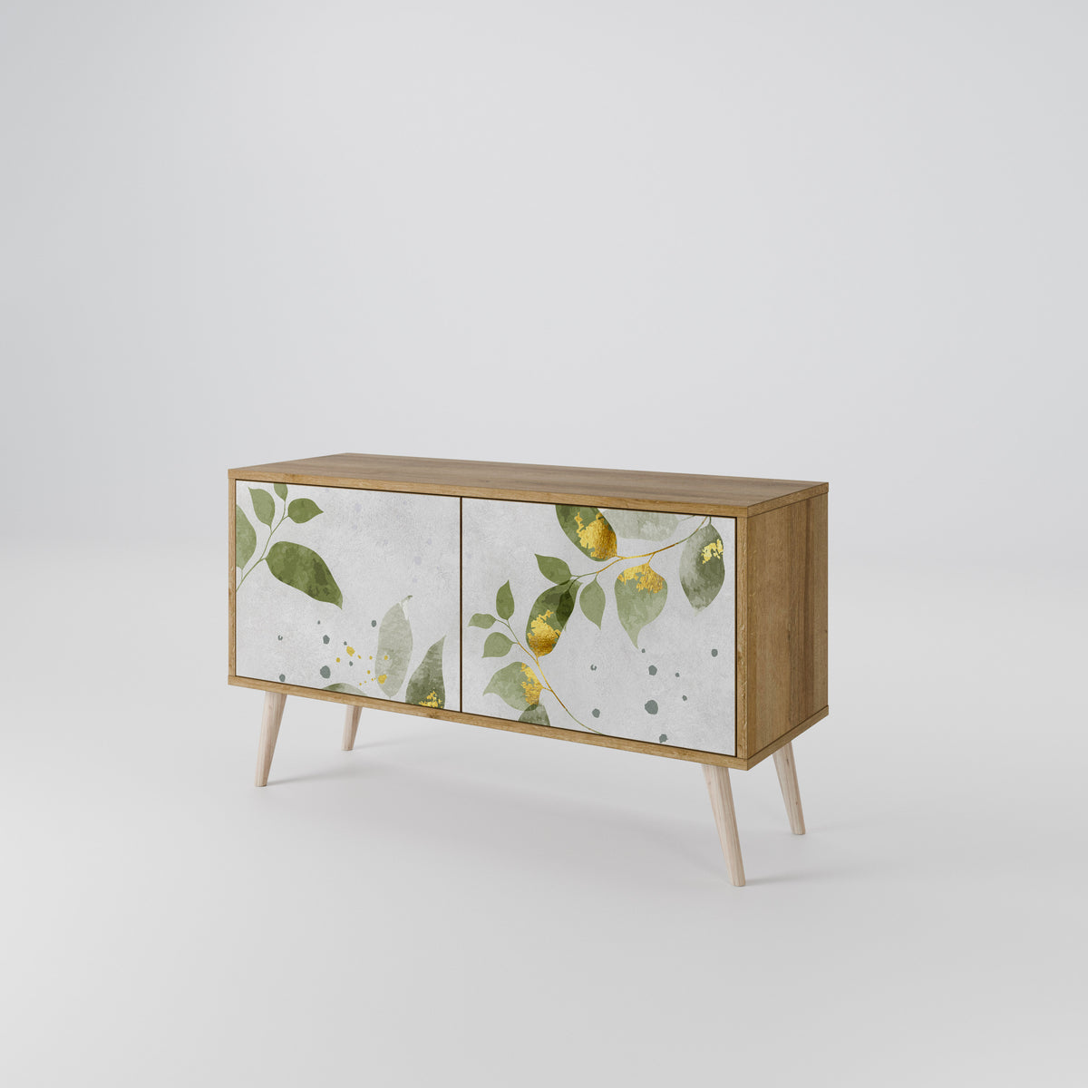 ELEGANT BOTANICS Móvel de TV Compacto de 2 Portas